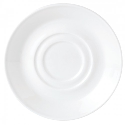 Steelite Simplicity White Low Cup Saucers 145mm