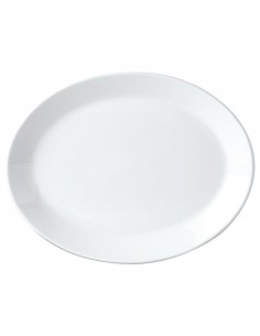 Steelite Simplicity White Oval Coupe Dishes 202mm