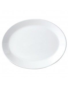 Steelite Simplicity White Oval Coupe Dishes 255mm
