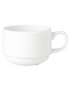 Steelite Simplicity White Stacking Slimline Cups 200ml