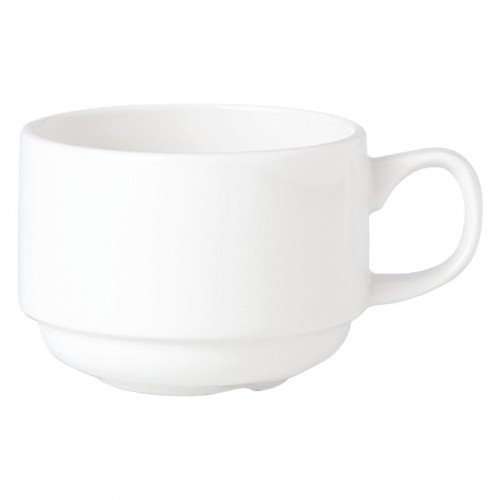 Steelite Simplicity White Stacking Slimline Cups 200ml