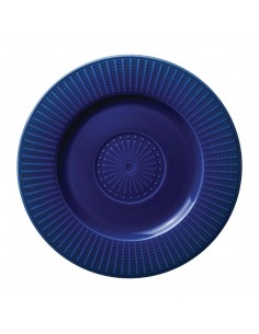 Steelite Willow Azure Accent Gourmet Plates Blue 185mm