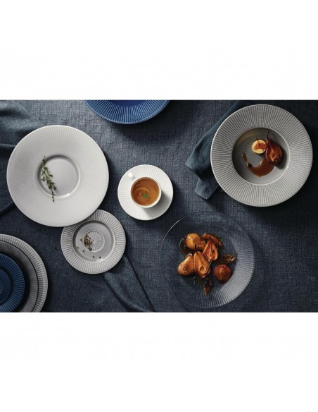 Steelite Willow Azure Accent Gourmet Plates Blue 185mm