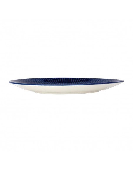 Steelite Willow Azure Gourmet Coupe Plates Blue 280mm