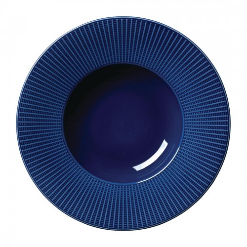 Steelite Willow Azure Gourmet Deep Rimmed Bowls Blue 285mm