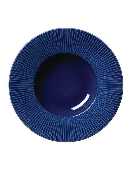 Steelite Willow Azure Gourmet Deep Rimmed Bowls Blue 285mm