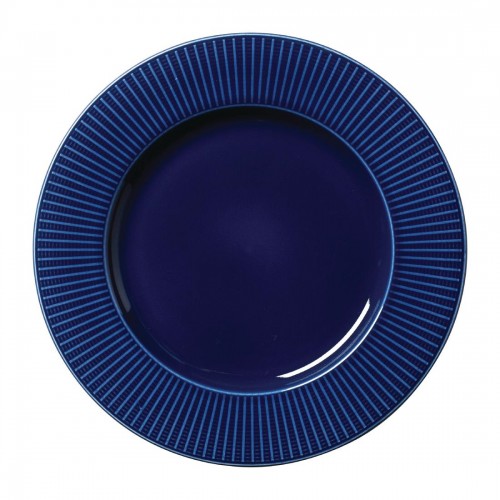 Steelite Willow Azure Gourmet Plates Large Well Blue 285mm