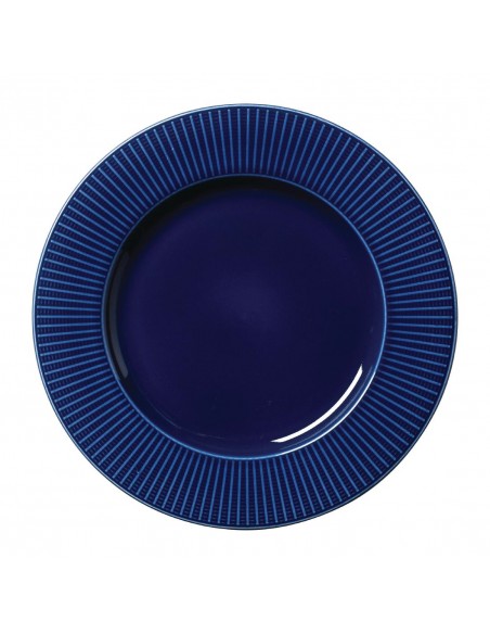 Steelite Willow Azure Gourmet Plates Large Well Blue 285mm