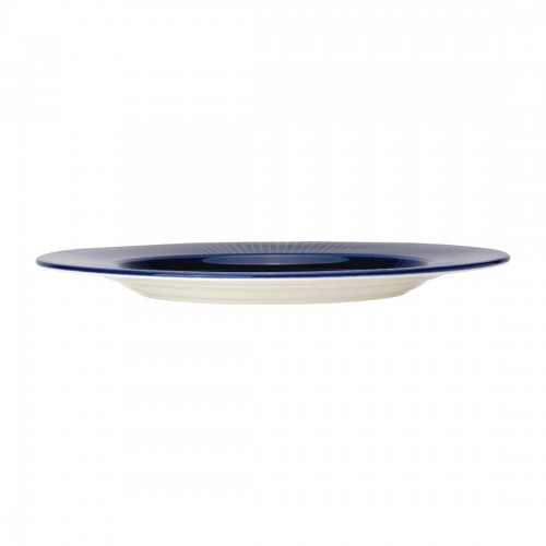 Steelite Willow Azure Gourmet Plates Large Well Blue 285mm