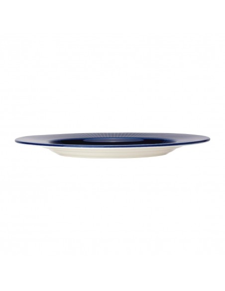 Steelite Willow Azure Gourmet Plates Large Well Blue 285mm