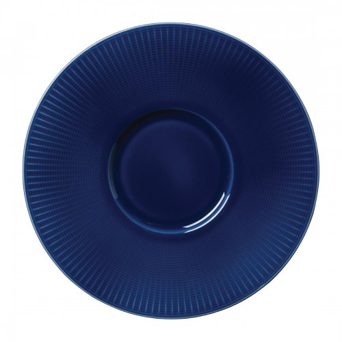 Steelite Willow Azure Gourmet Plates Small Well Blue 285mm