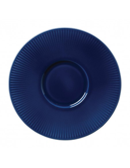 Steelite Willow Azure Gourmet Plates Small Well Blue 285mm