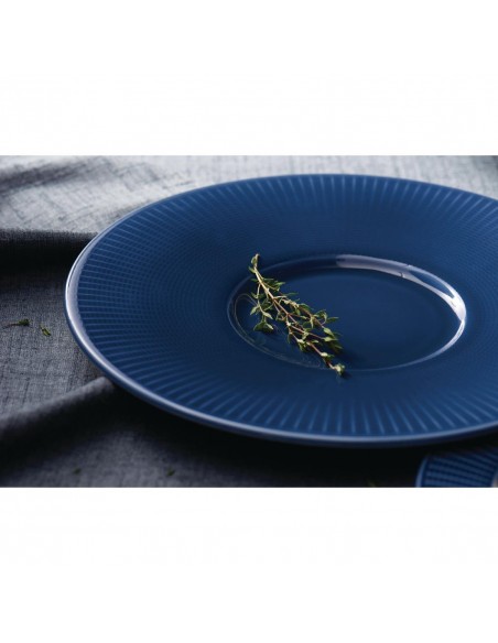 Steelite Willow Azure Gourmet Plates Small Well Blue 285mm