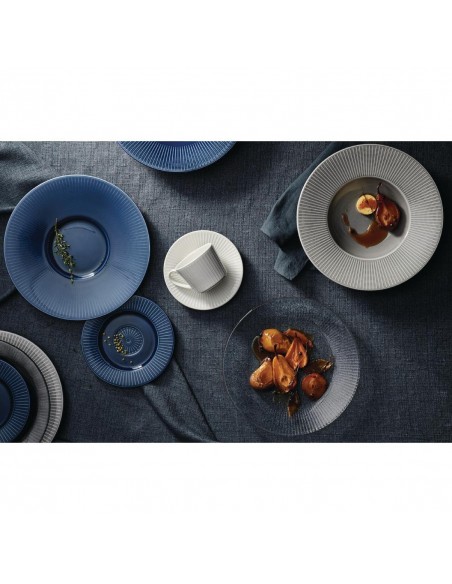 Steelite Willow Azure Gourmet Plates Small Well Blue 285mm