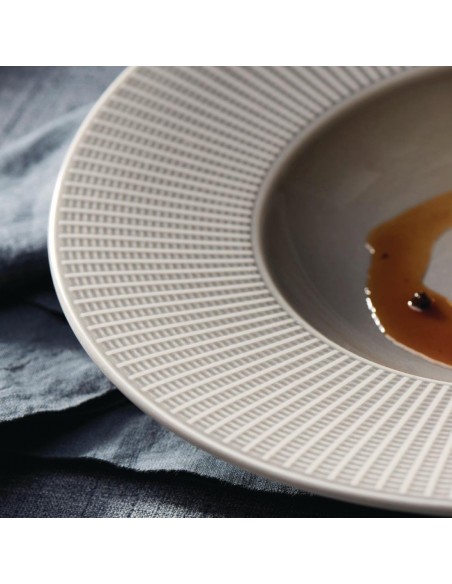 Steelite Willow Mist Gourmet Deep Rimmed Bowls Grey 285mm