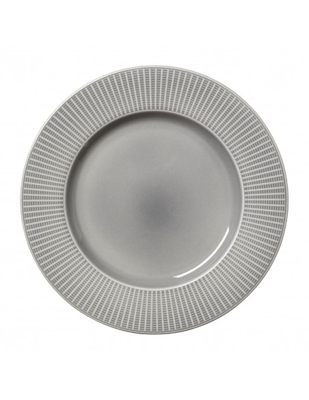 Steelite Willow Mist Gourmet Plates Large Well Grey 285mm