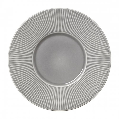 Steelite Willow Mist Gourmet Plates Medium Well Grey 285mm