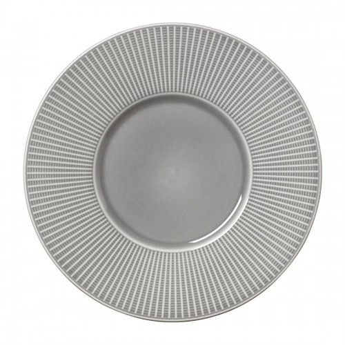 Steelite Willow Mist Gourmet Plates Medium Well Grey 285mm