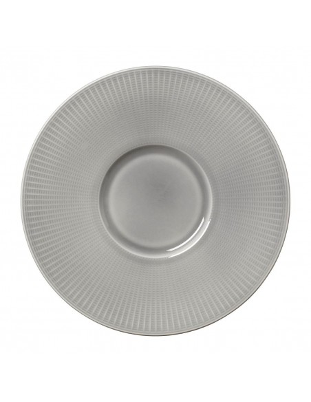 Steelite Willow Mist Gourmet Plates Small Well Grey 285mm