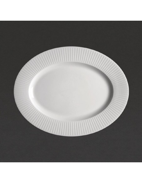 Steelite Willow Oval Plate. length 330mm.