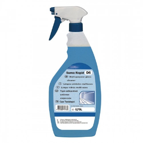 Suma Rapid D6L Multi-Purpose Glass Cleaner Ready To Use 750ml