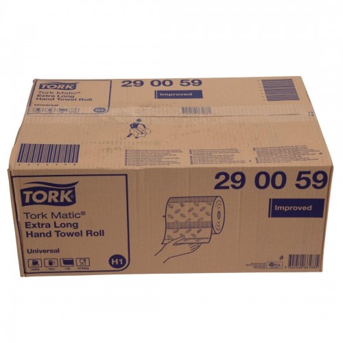 Tork Matic Extra-Long Hand Towel Rolls 1-Ply 280m (6 Pack)