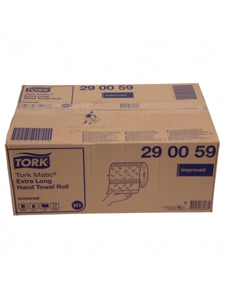 Tork Matic Extra-Long Hand Towel Rolls 1-Ply 280m (6 Pack)