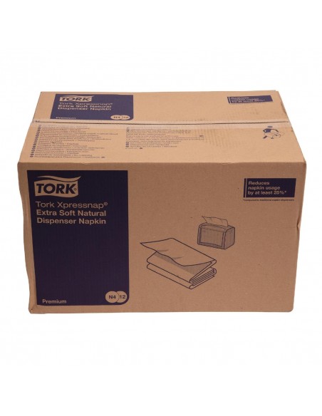 Tork Xpressnap Extra-Soft Compostable Dispenser Napkins 213 x 165mm