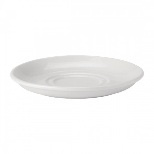 Utopia Pure White Double Well Saucers 150mm