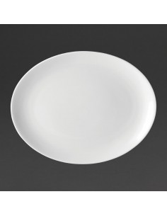 Utopia Pure White Oval Plates 250mm