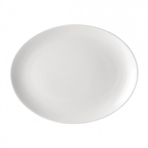 Utopia Pure White Oval Plates 250mm