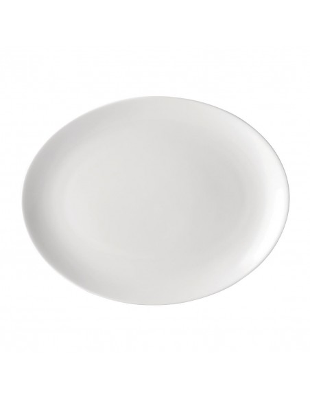 Utopia Pure White Oval Plates 250mm