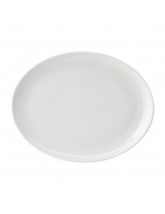 Utopia Pure White Oval Plates 360mm 2