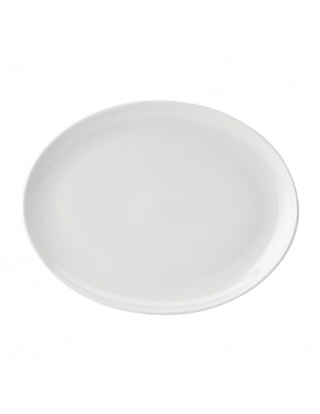 Utopia Pure White Oval Plates 360mm