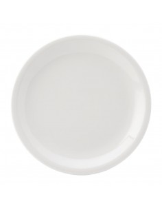 Utopia Titan Narrow Rimmed Plates White 260mm