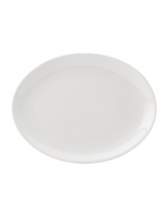 Utopia Titan Oval Plates White 210mm