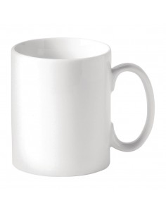 Utopia Titan Straight Sided Mugs White 340ml