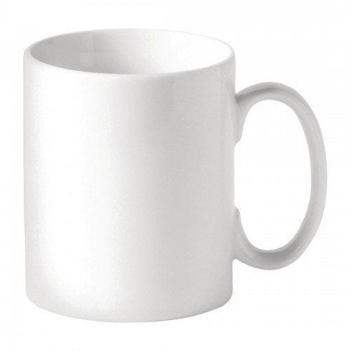 Utopia Titan Straight Sided Mugs White 340ml