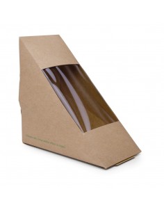 Vegware Compostable Kraft Sandwich Wedges