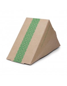 Vegware Compostable Kraft Sandwich Wedges 2