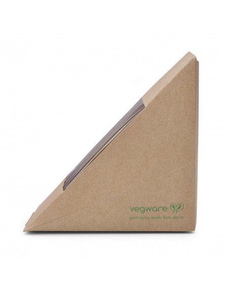 Vegware Compostable Kraft Sandwich Wedges