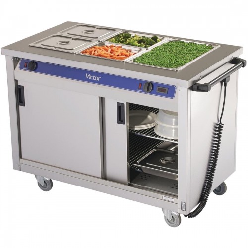 Victor Mobile Crown Three Pan Hotcupboard