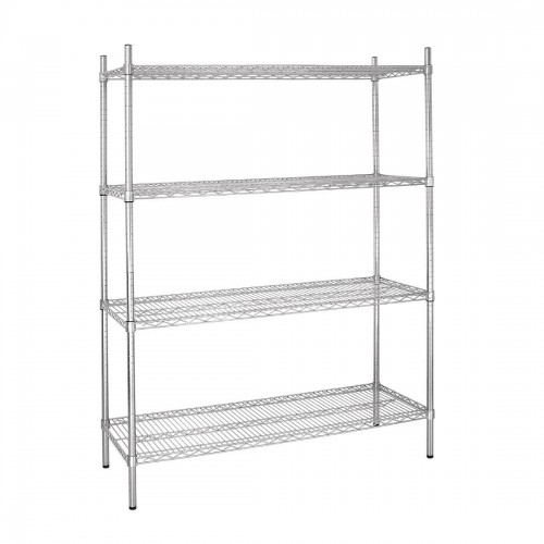 4 Tier Wire Shelving Kit 1525x 460mm