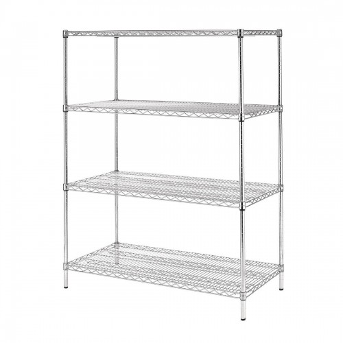 4 Tier Wire Shelving Kit 1520x 610mm
