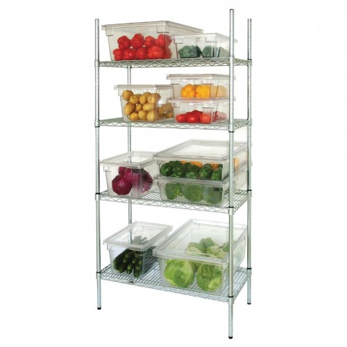 4 Tier Wire Shelving Kit 1520x 610mm