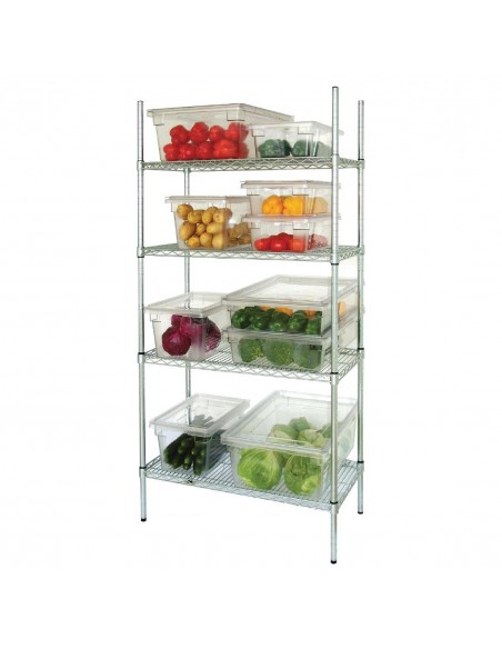 4 Tier Wire Shelving Kit 1520x 610mm