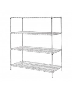 4 Tier Wire Shelving Kit 1830x 610mm