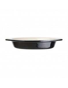 Vogue Black Oval Gratin Dish 650ml 2