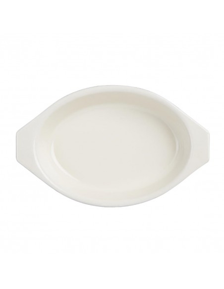 Vogue Black Oval Gratin Dish 650ml