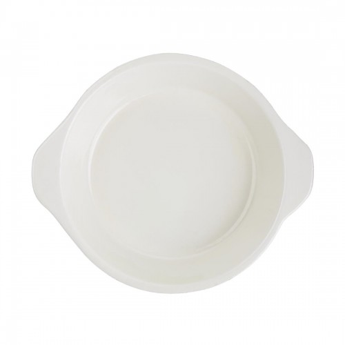 Vogue Black Round Gratin Dish